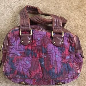 Purple canvas and leather Marc jacobs bag